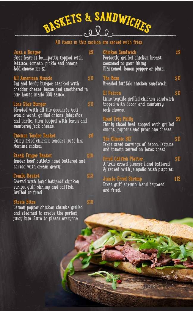 Bottoms Up Bar and Grill - Odessa, TX menu_pic