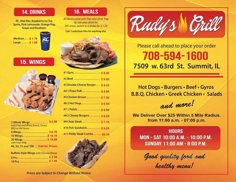 Rudy's Grill - Summit, IL