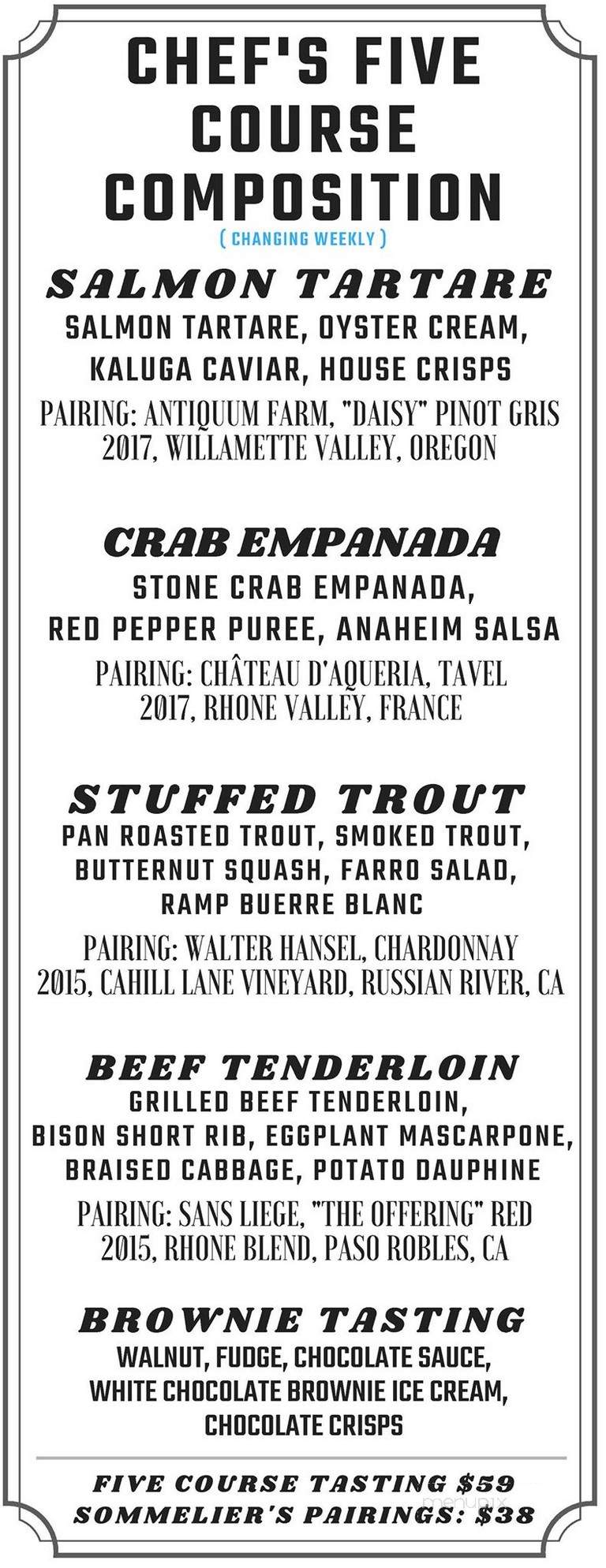 Nocturne - Denver, CO menu_pic