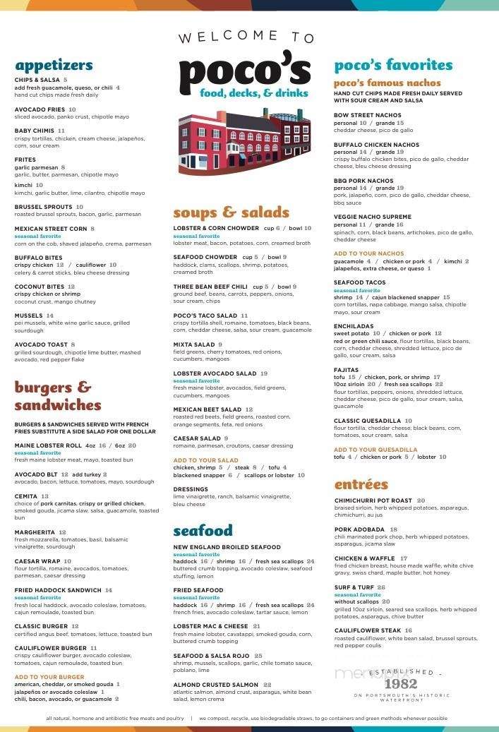Two Ceres Street at Pocos Bow Street Cantina - Portsmouth, NH menu_pic