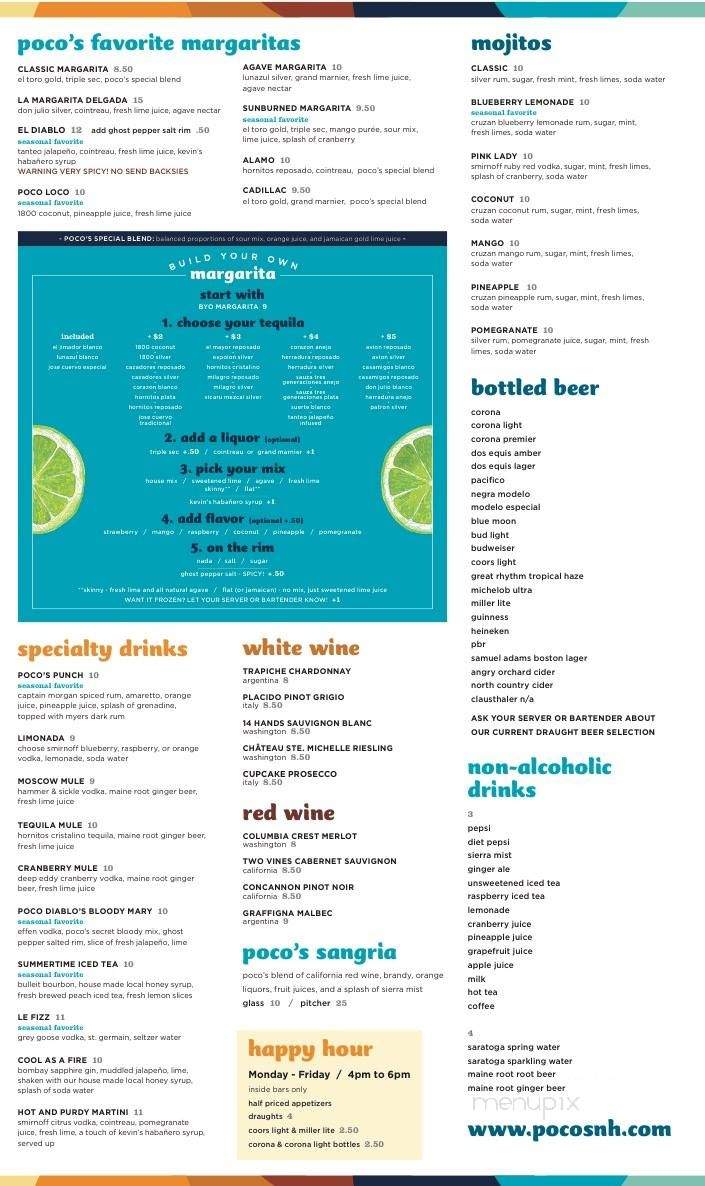Two Ceres Street at Pocos Bow Street Cantina - Portsmouth, NH menu_pic