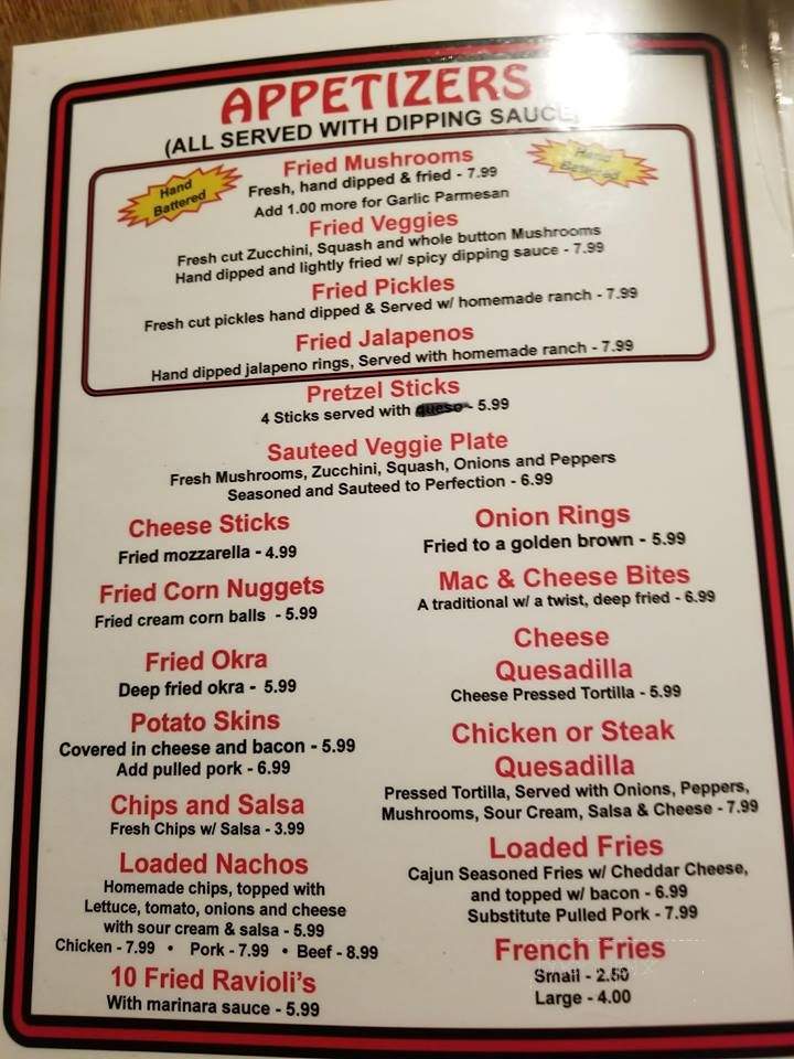 Sauced Hogs BBQ Bar and Grill - Hernando, FL menu_pic