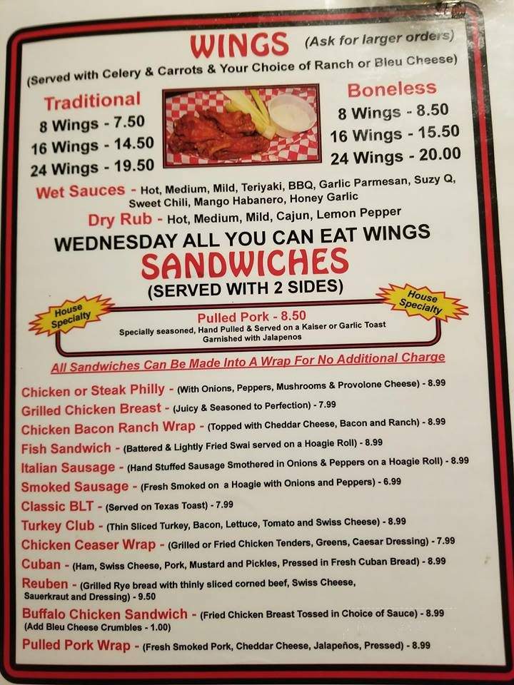 Sauced Hogs BBQ Bar and Grill - Hernando, FL menu_pic