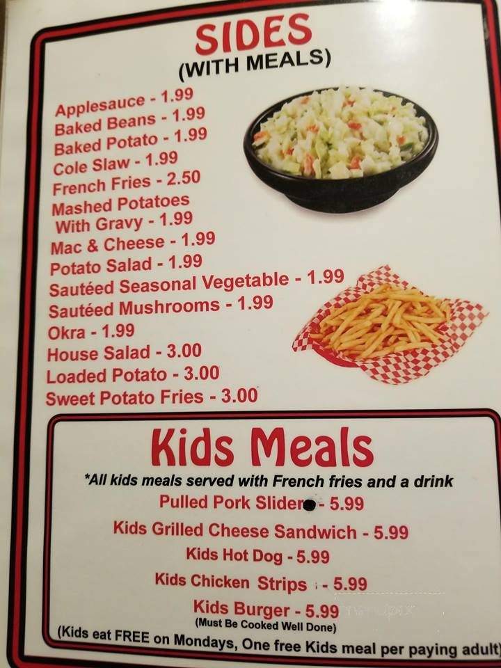 Sauced Hogs BBQ Bar and Grill - Hernando, FL menu_pic