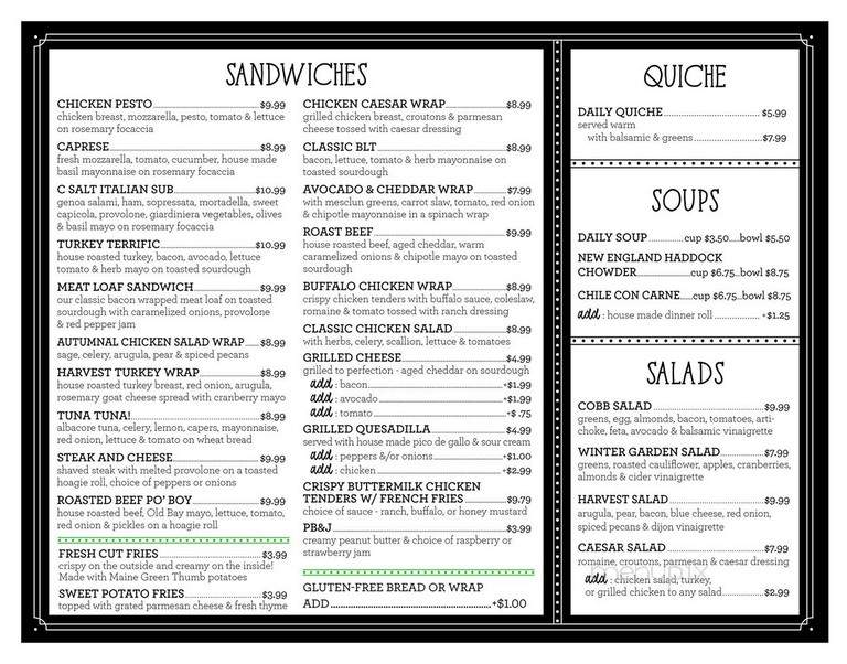 C Salt Gourmet Market - Cape Elizabeth, ME menu_pic
