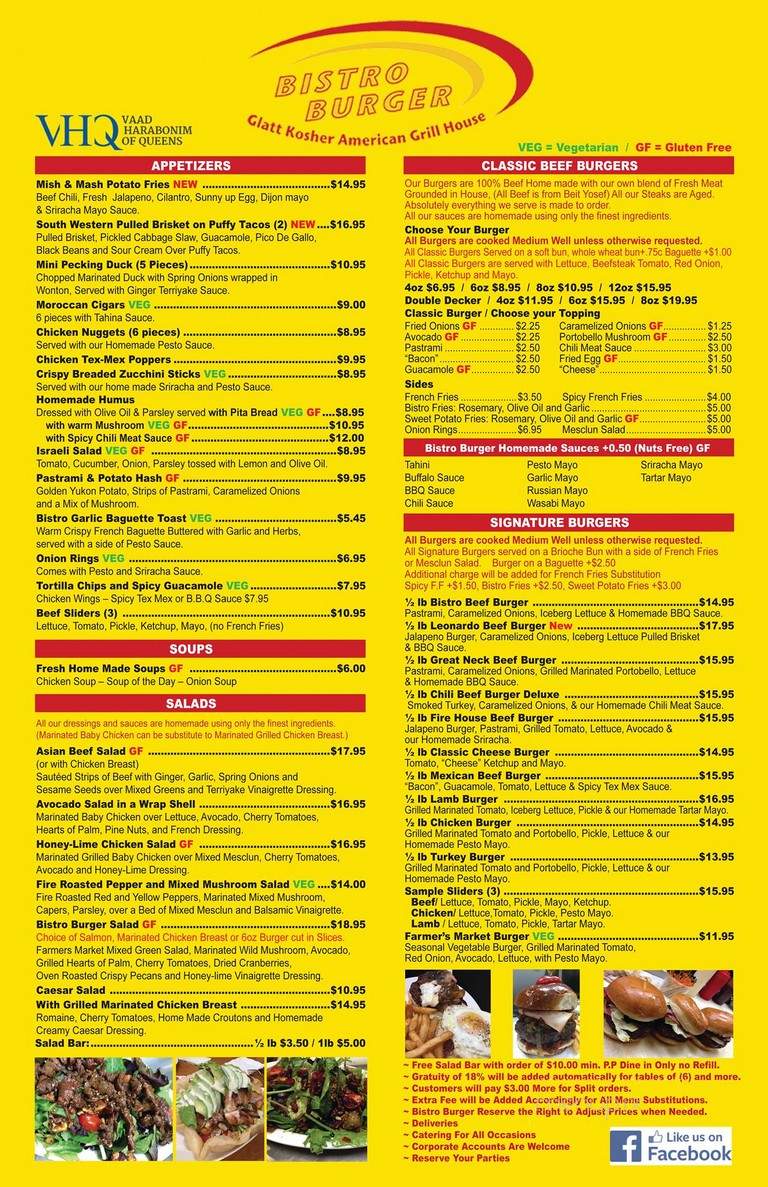 Bistro Burger - Great Neck, NY menu_pic