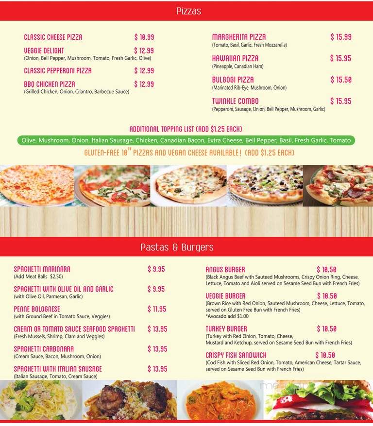 Twinkle Twinkle Kids' Cafe - Lomita, CA menu_pic