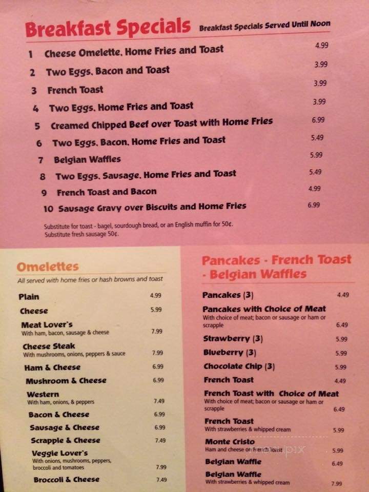 Morris Family Restaurant - Bloomsburg, PA menu_pic