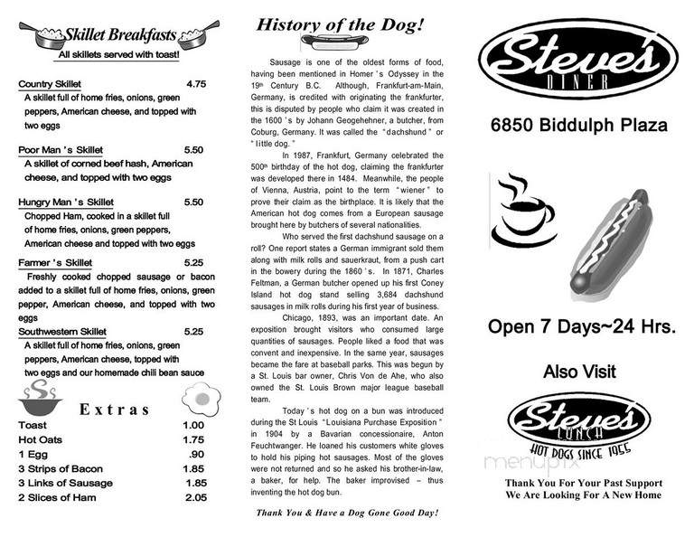 Steve's Diner - Brooklyn, OH