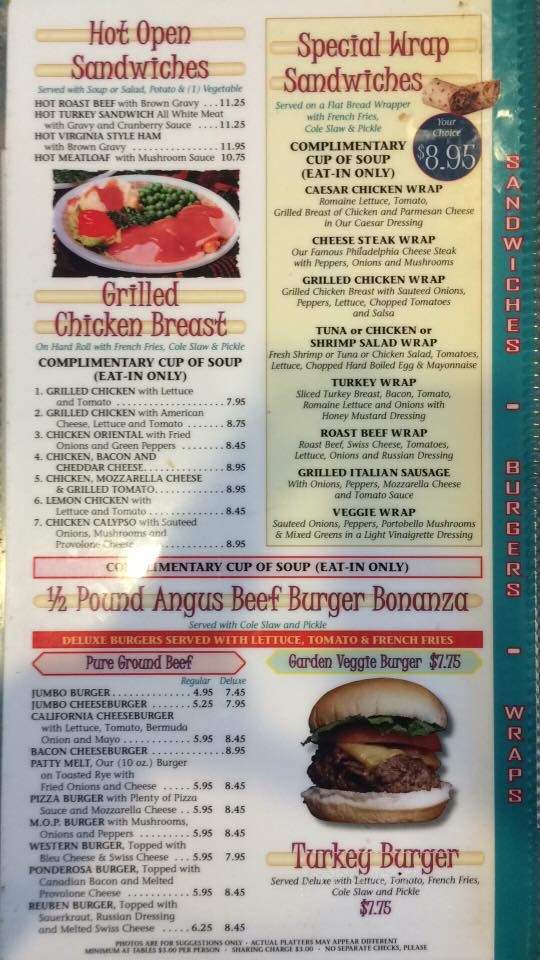 Ocean Bay Diner - South Amboy, NJ menu_pic