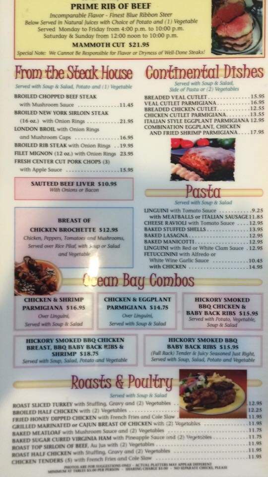 Ocean Bay Diner - South Amboy, NJ menu_pic
