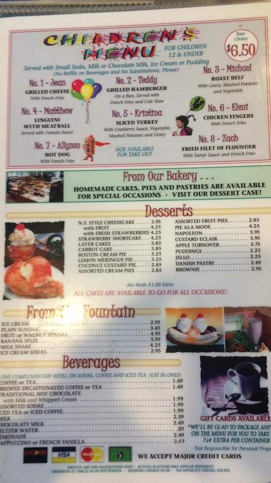 Ocean Bay Diner - South Amboy, NJ menu_pic