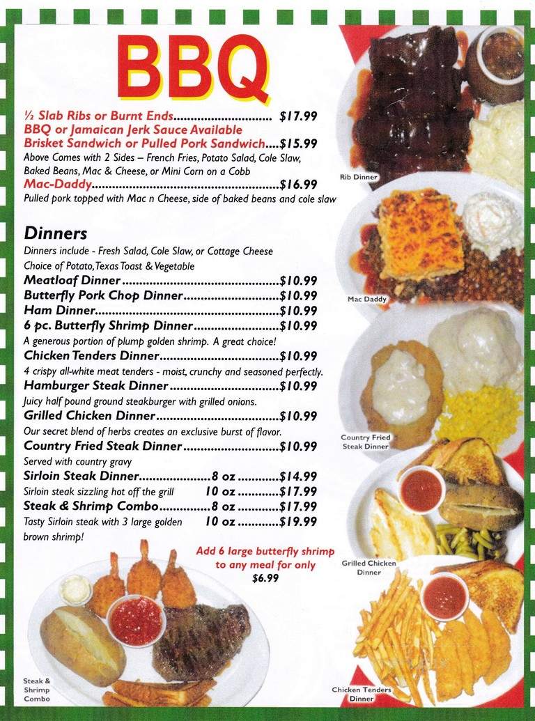 Smokey's Country Diner - East Moline, IL menu_pic
