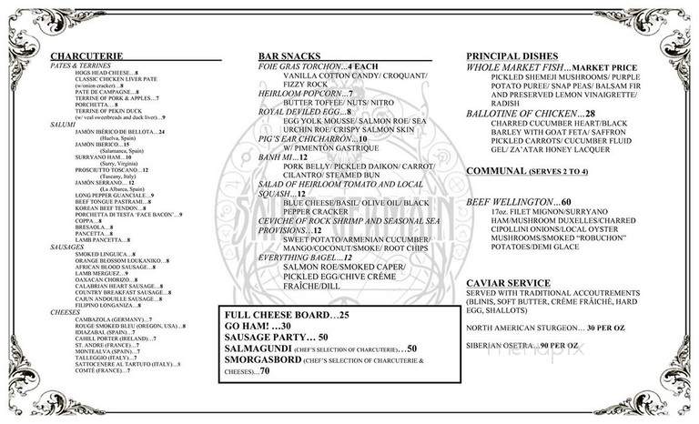 Saint Germain - Norfolk, VA menu_pic