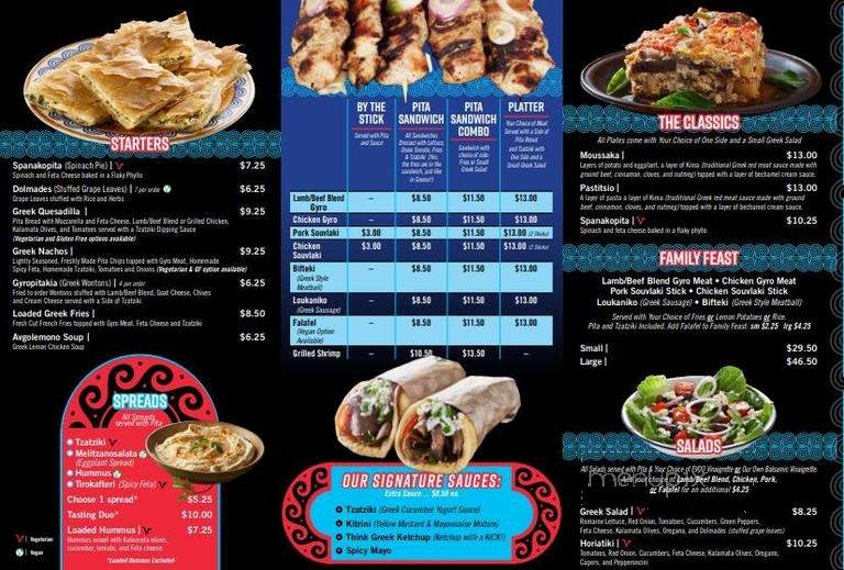Think Greek Food Truck - Port St Lucie, FL menu_pic