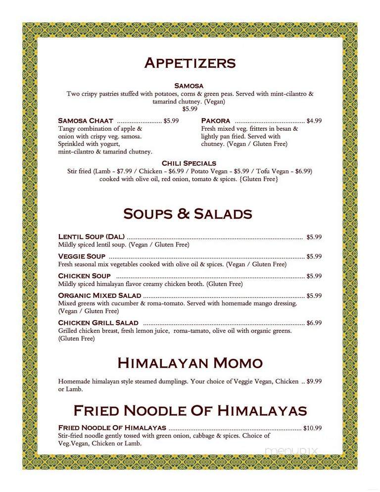 Himalayan Cafe & Grill - Santa Rosa, CA