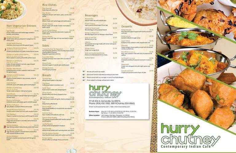 Hurry Chutney - Princeton, NJ menu_pic