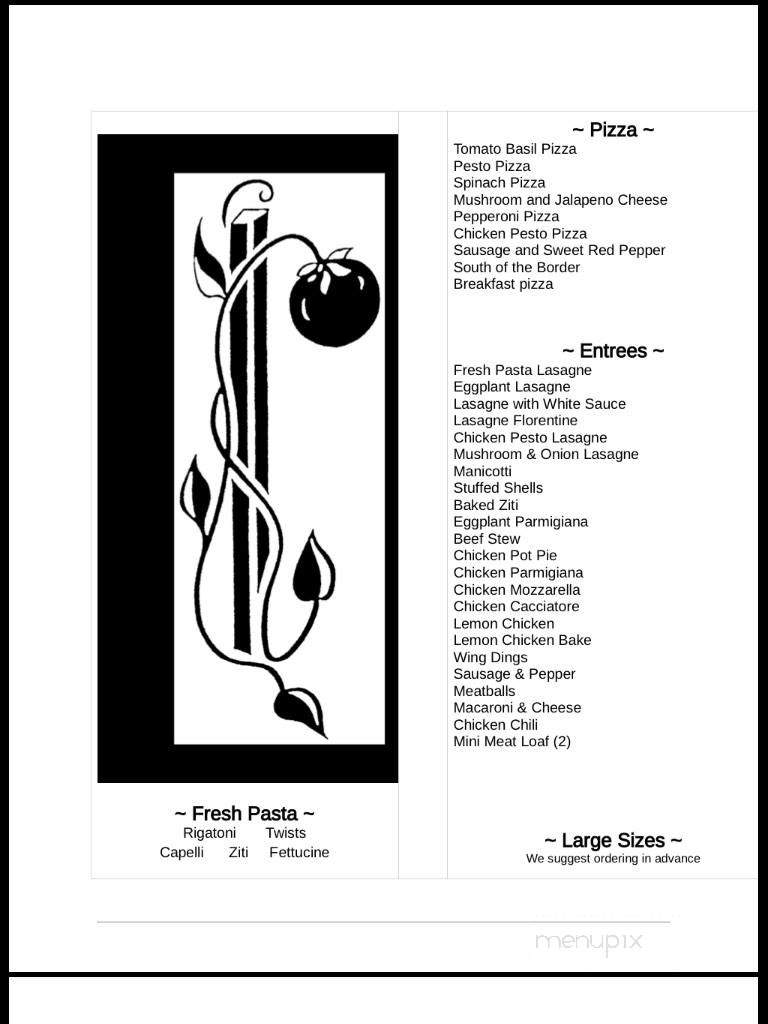 Pasta Patch - East Greenwich, RI menu_pic