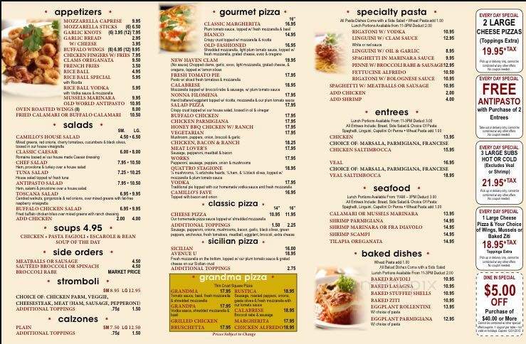 Buon Appetito - Berkeley Township, NJ menu_pic