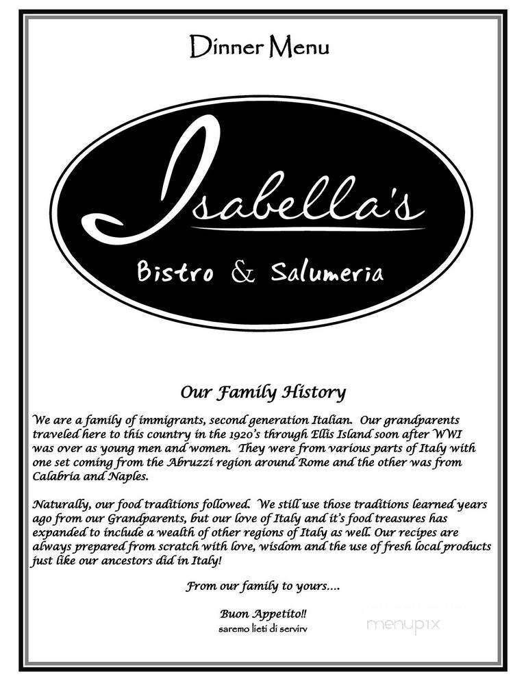 Isabella's Bistro & Salumeria - Midlothian, VA