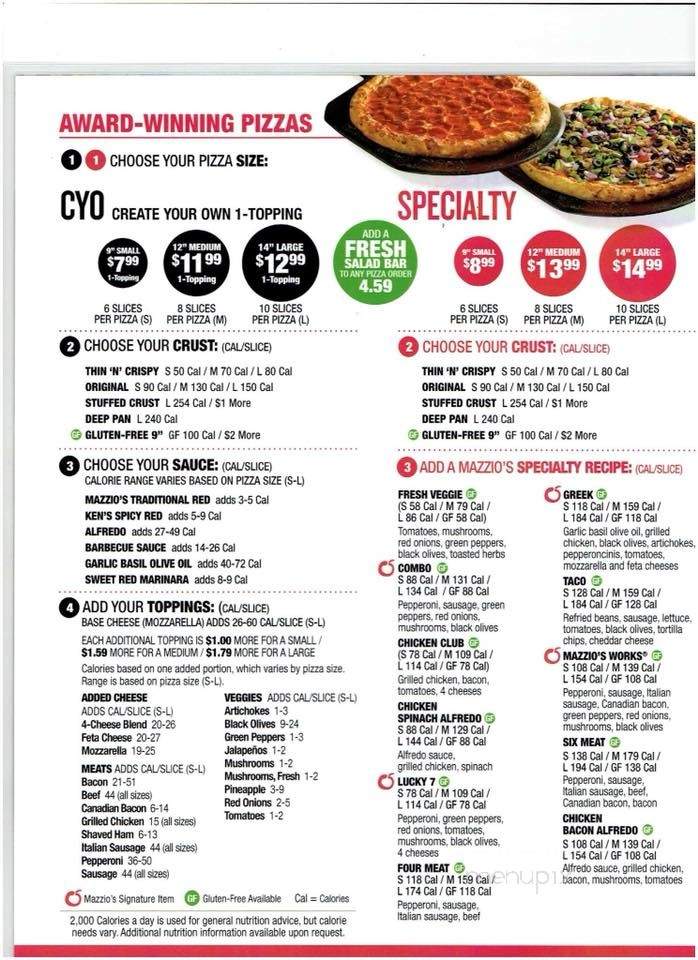 Mazzos Italian Eatery - Blanchard, OK menu_pic