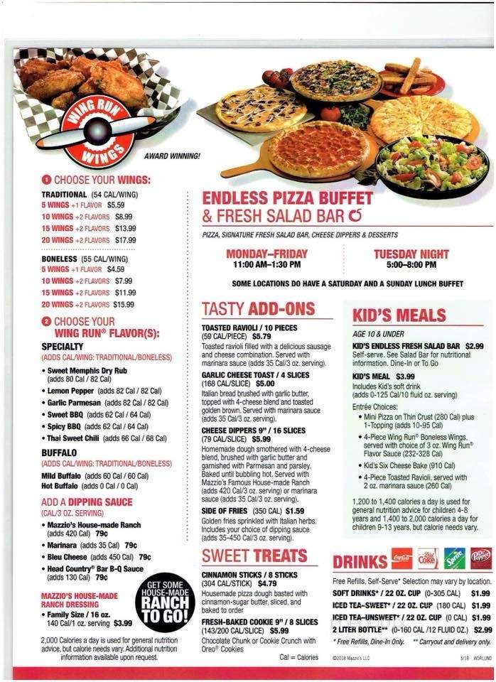 Mazzos Italian Eatery - Blanchard, OK menu_pic