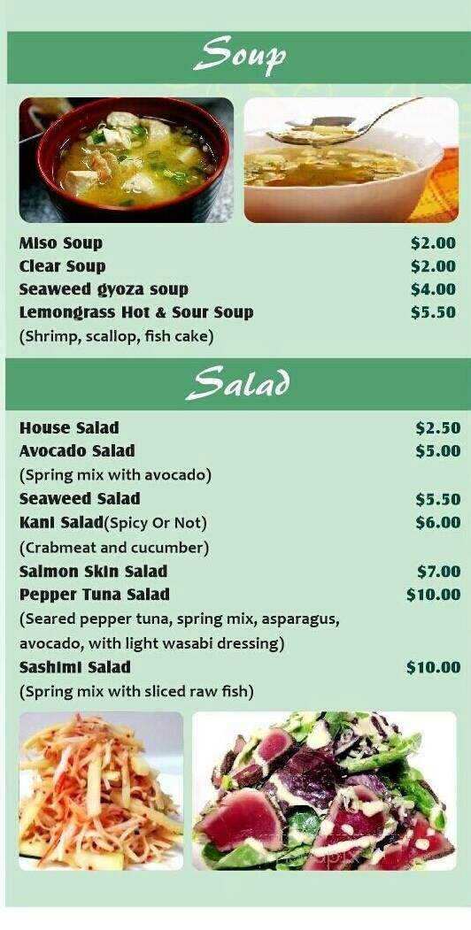 Aki Japanese Steakhouse and Sushi - Altoona, PA menu_pic