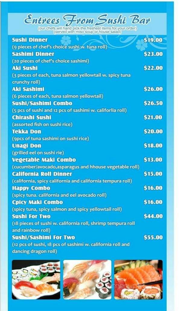 Aki Japanese Steakhouse and Sushi - Altoona, PA menu_pic