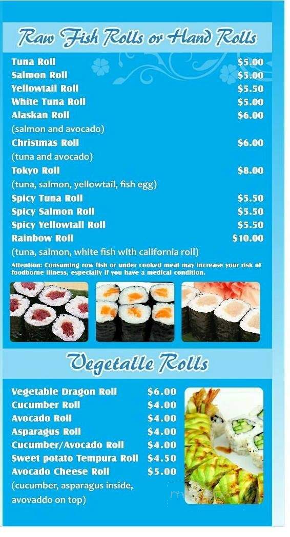 Aki Japanese Steakhouse and Sushi - Altoona, PA menu_pic