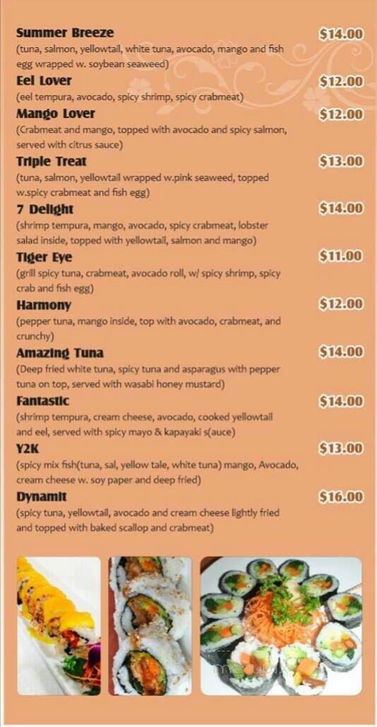 Aki Japanese Steakhouse and Sushi - Altoona, PA menu_pic