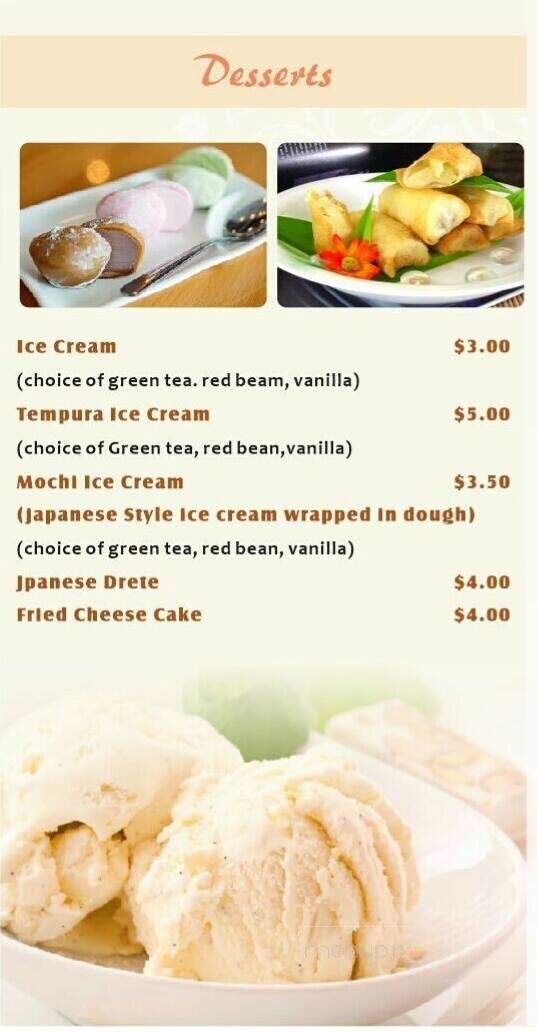 Aki Japanese Steakhouse and Sushi - Altoona, PA menu_pic