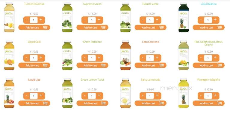 Juicerx - Wood Dale, IL menu_pic