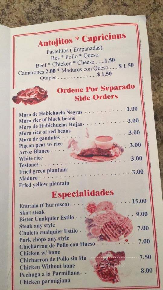 El Encuentro Restaurant - Corona, NY menu_pic