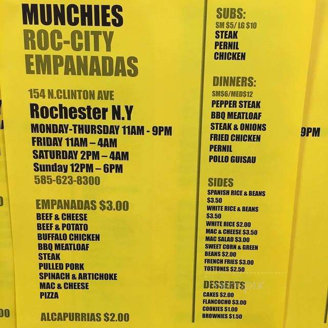Munchies Roc-City Empanadas - Rochester, NY