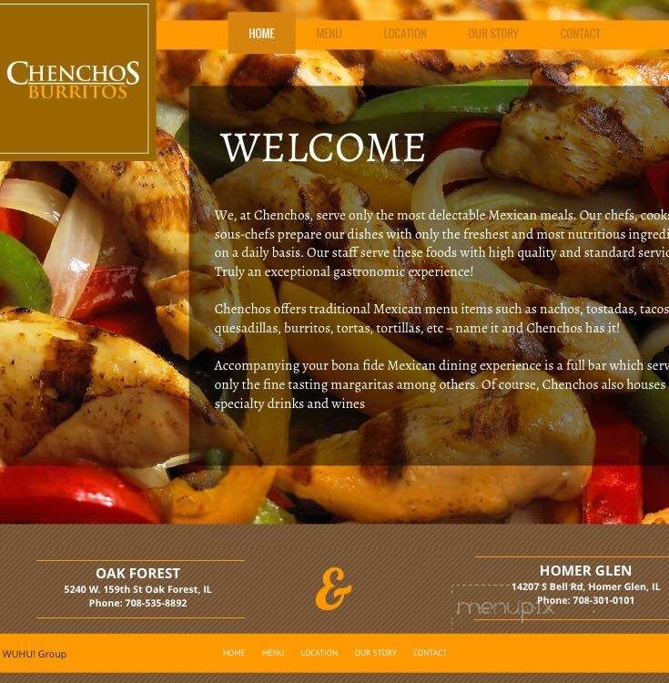 Chencho's Fine Mexican Restaurant - Oak Forest, IL menu_pic