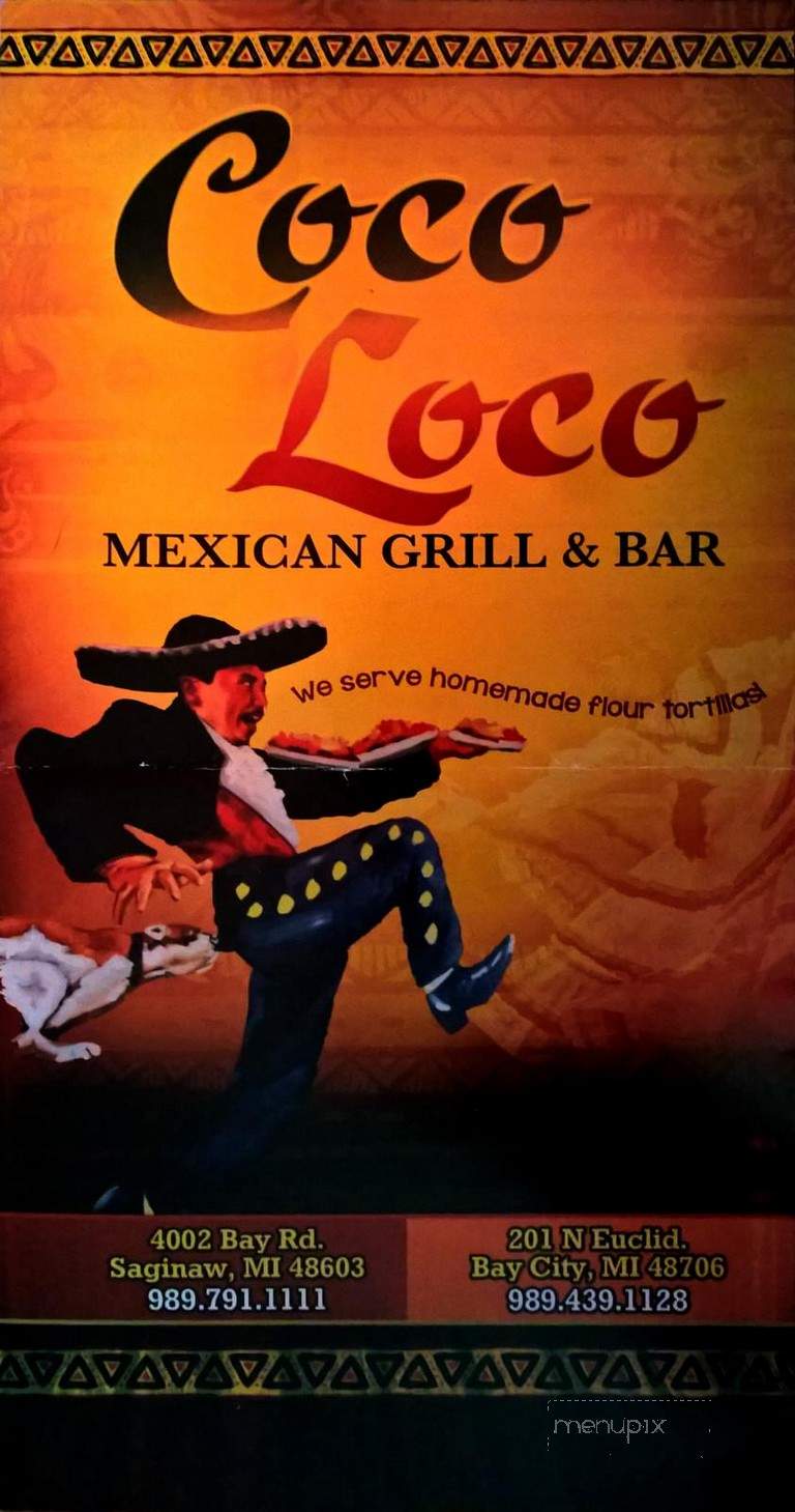 Coco Loco - Bay City, MI menu_pic