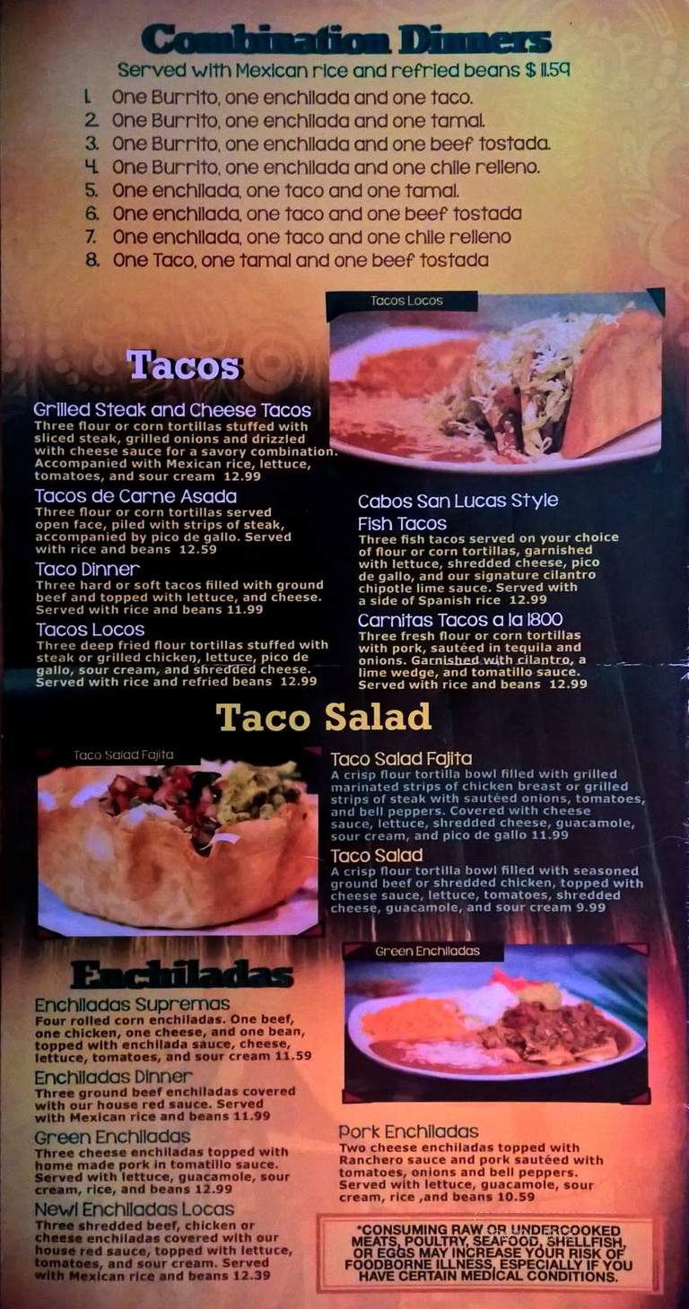 Coco Loco - Bay City, MI menu_pic
