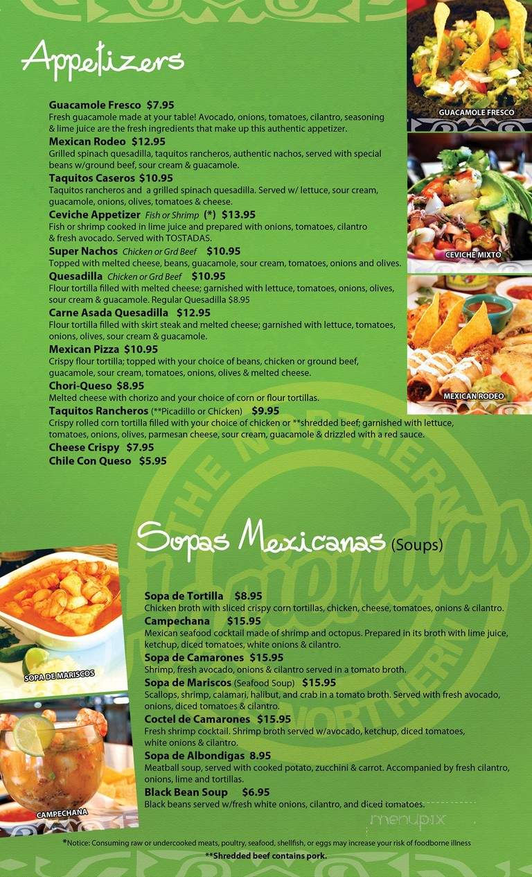 La Hacienda - Oro Valley, AZ menu_pic
