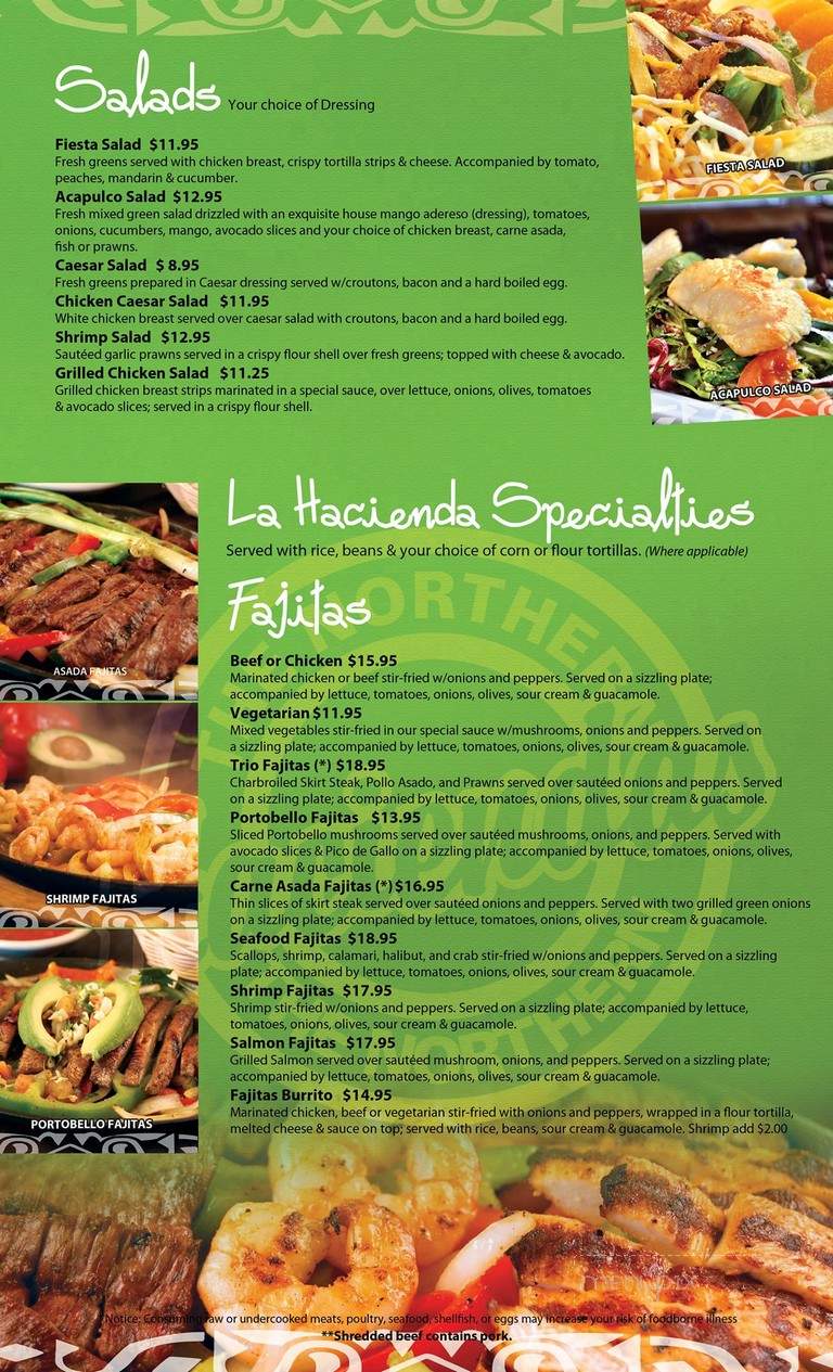 La Hacienda - Oro Valley, AZ menu_pic