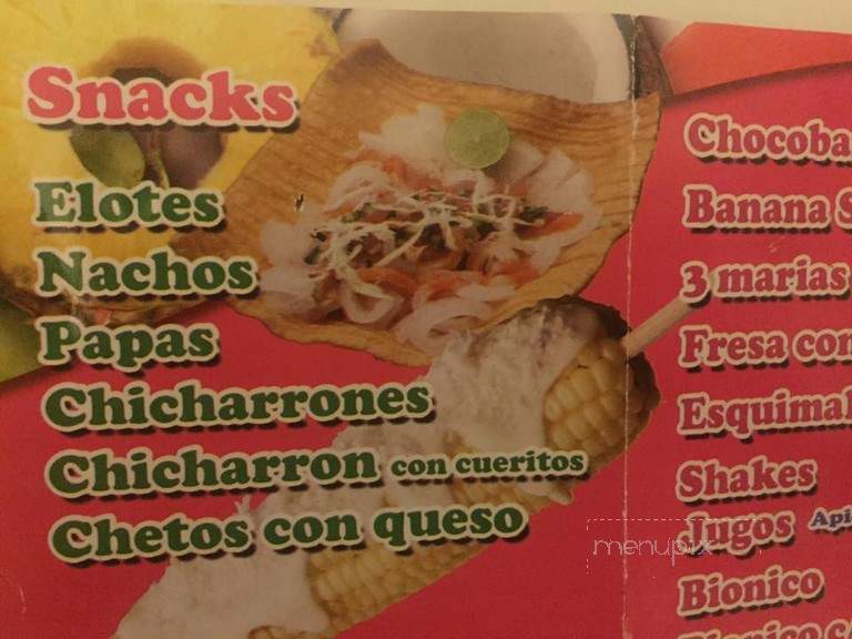 La Michoacana - Woodland, CA menu_pic