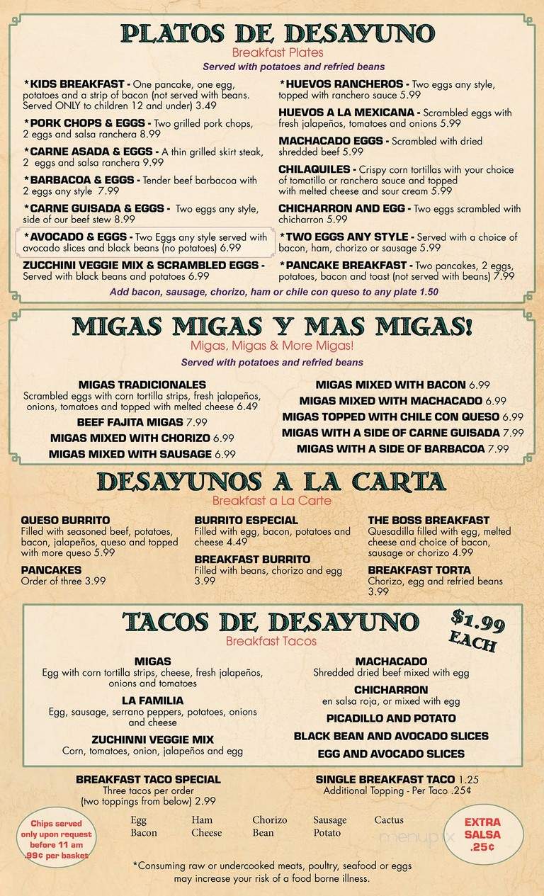 La Familia Mexican Market - Austin, TX menu_pic