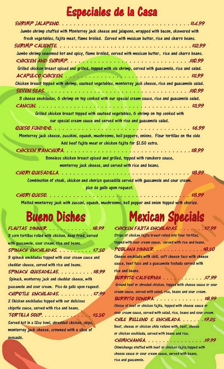 Jalapeno's Mexican Restaurant - Farmersville, TX menu_pic