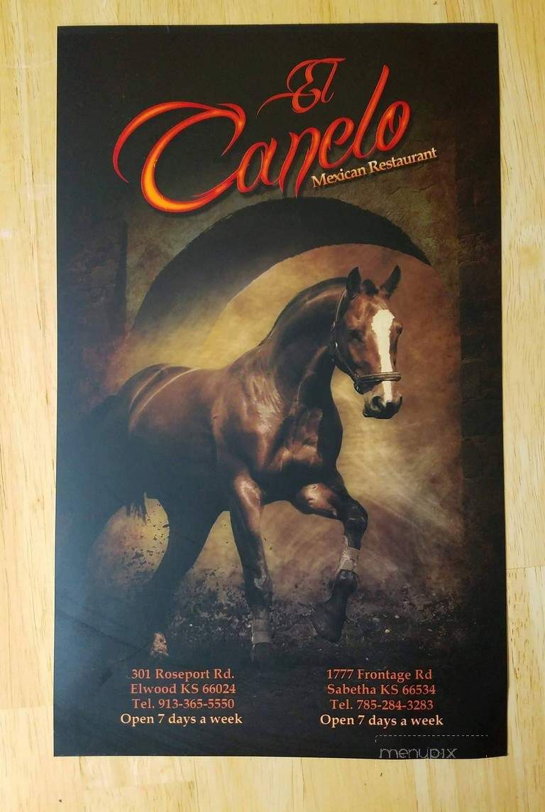 El Canelo Mexican Restaruant - Wathena, KS menu_pic
