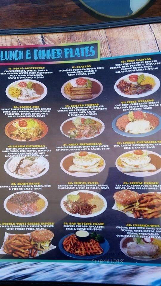 La Isla Mexican Restaurant - Corpus Christi, TX menu_pic