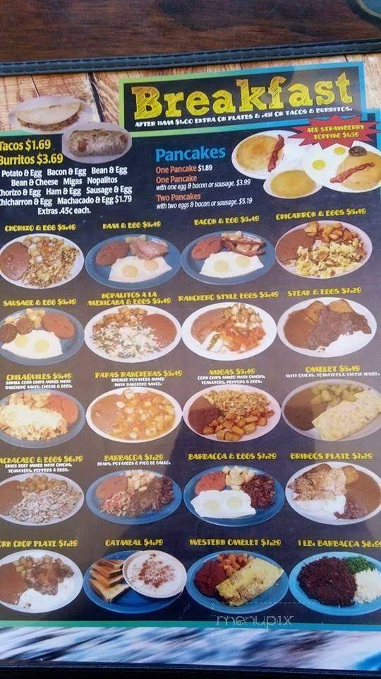 La Isla Mexican Restaurant - Corpus Christi, TX menu_pic