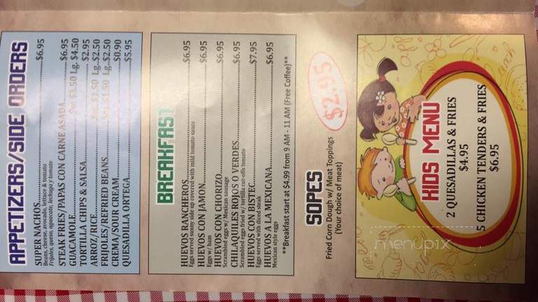 Los Sarapes Mexican Restaurant - Midlothian, IL menu_pic