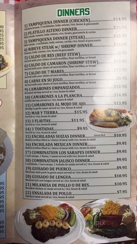 Los Sarapes Mexican Restaurant - Midlothian, IL menu_pic