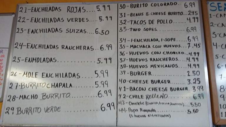 Supermercado Chapala - Chicago, IL menu_pic