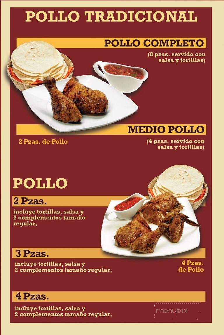 Pollo Feliz - Chicago, IL menu_pic