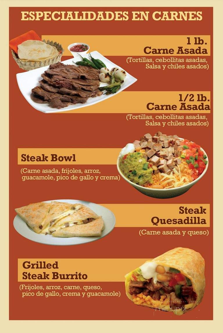 Pollo Feliz - Chicago, IL menu_pic